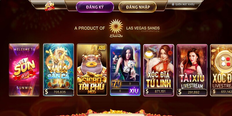 Kho game đổi thưởng hot nhất tại cổng game Sunwin